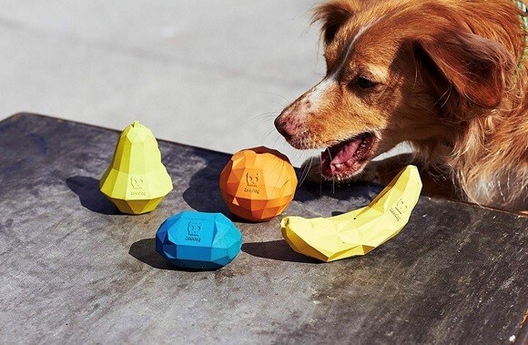 צעצועים בצורת פירות גומי לכלבים צעצועים בצורת פירות גומי לכלבים