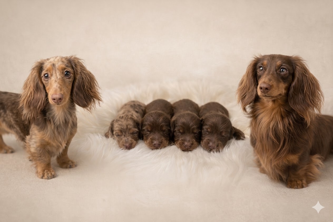 שגר מהמם של גורי דאקל (תחש) ארוך שיער